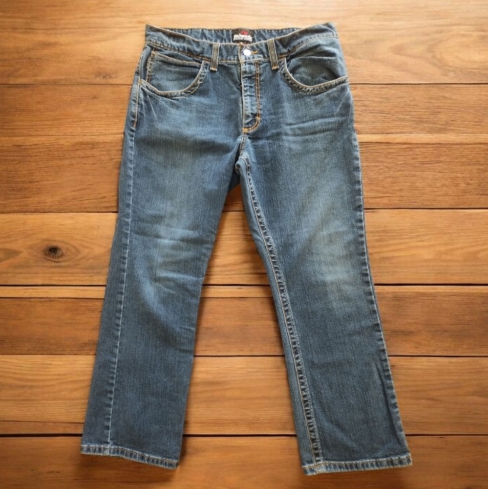 34X30 NWOT Bulwark FR Relaxed Bootcut Jeans Men's Blue Denim CAT2 2112 PSJ2SD2